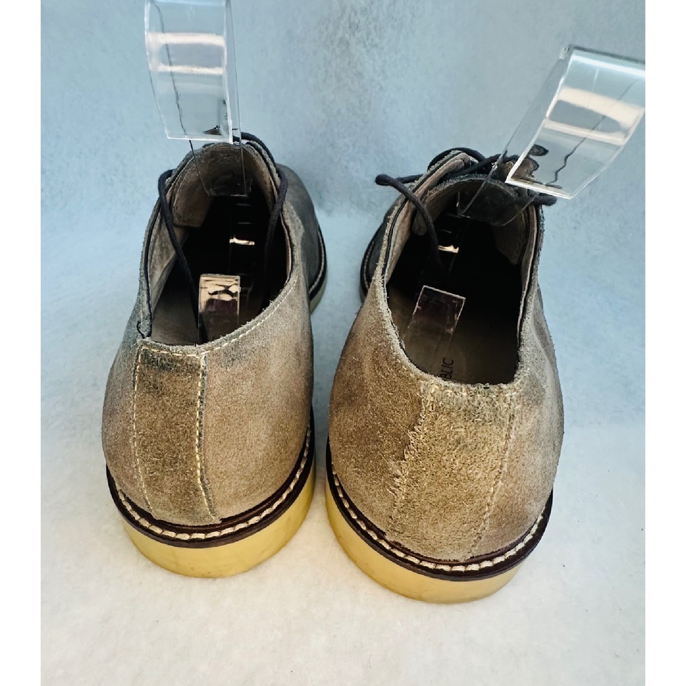Banana Republic Suede Leather Oxfords Dress Shoes Casual Gray Size 10 - Picture 5 of 7